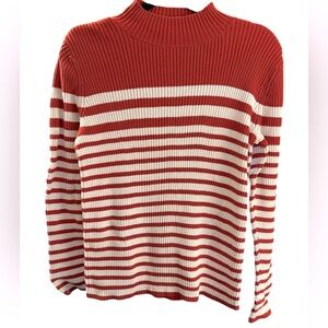 Studio Works Women’s Pullover striped top - Size (Label Missing) 20” PTP